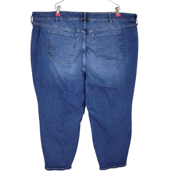 Torrid Jeans Women Plus Size 26 46X26 Blue Girlfriend Ankle Length High Rise - Picture 2 of 13
